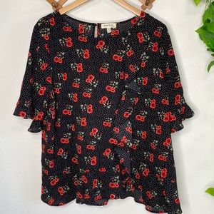 Monteau short sleeve blouse size 3X
